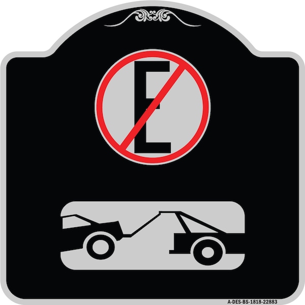 Spanish Parking Control No Estacionar Heavy-Gauge Aluminum Architectural Sign, 18" H, BS-1818-22883